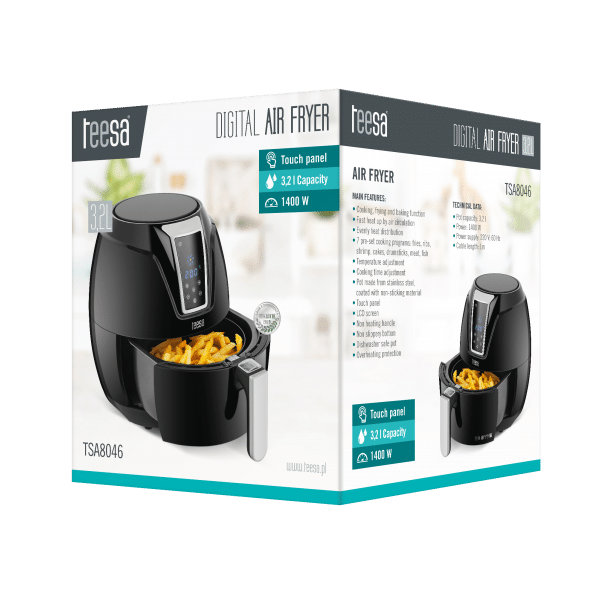 Frytkownica beztłuszczowa TEESA DIGITAL AIR FRYER 3,2L