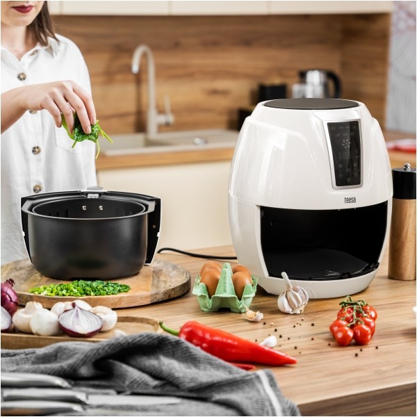 Frytkownica beztłuszczowa TEESA DIGITAL AIR FRYER 3,2L WHITE