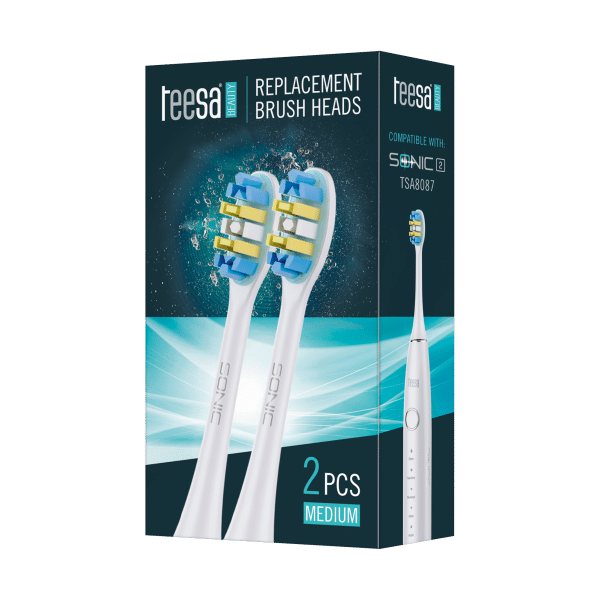 Główki do szczoteczki sonicznej TEESA SONIC 2 TSA8087-W średnie