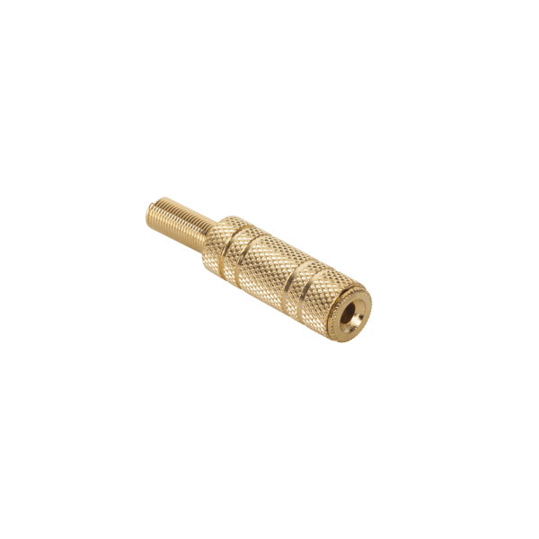 Gniazdo Jack 3.5mm st. kabel gold