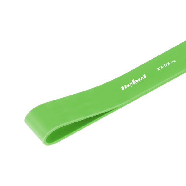 Guma do ćwiczeń TPE - Power Band PT-5, zielona 23-55 kg REBEL ACTIVE