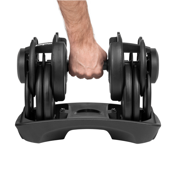 Hantel żeliwny regulowany automat 24 kg REBEL ACTIVE