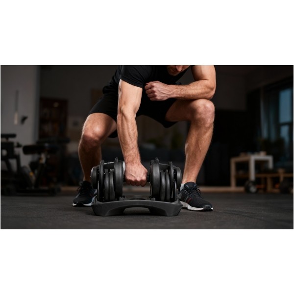 Hantel żeliwny regulowany automat 24 kg REBEL ACTIVE