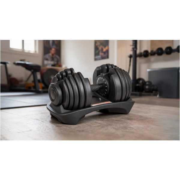 Hantel żeliwny regulowany automat 24 kg REBEL ACTIVE