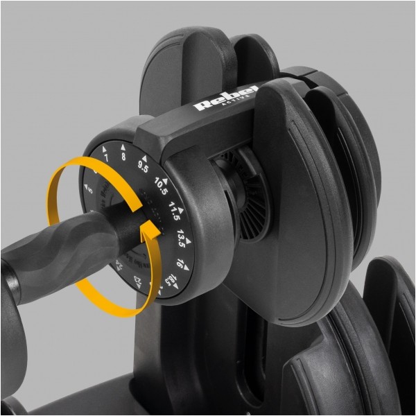 Hantel żeliwny regulowany automat 24 kg REBEL ACTIVE