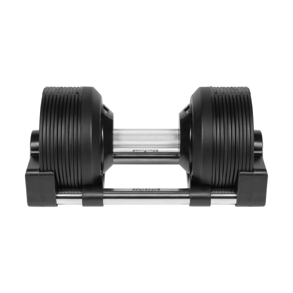 Hantel żeliwny regulowany automat 24 kg, skok co 1kg, REBEL ACTIVE