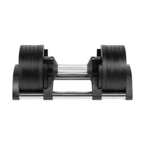 Hantel żeliwny regulowany automat 24 kg, skok co 2kg, REBEL ACTIVE