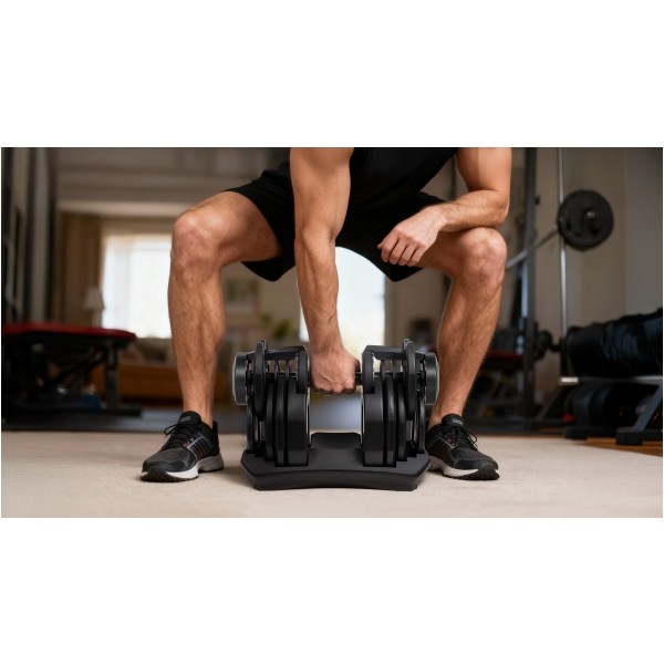 Hantel żeliwny regulowany automat 40 kg REBEL ACTIVE