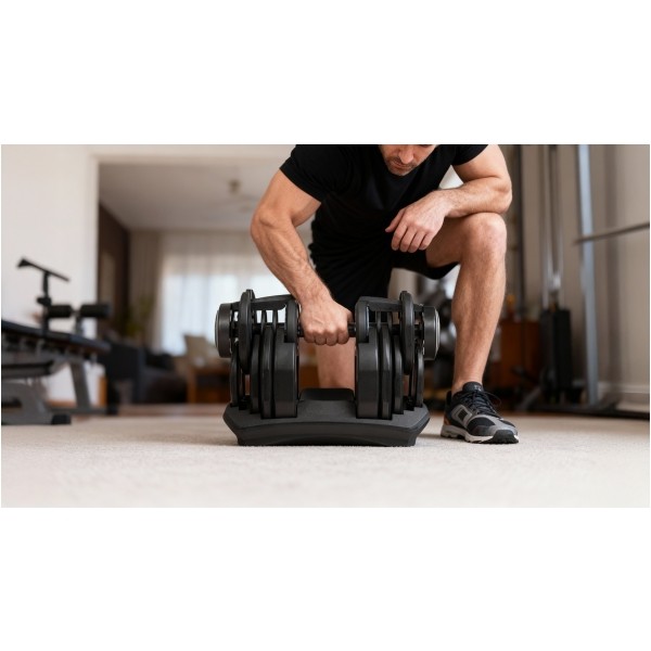 Hantel żeliwny regulowany automat 40 kg REBEL ACTIVE