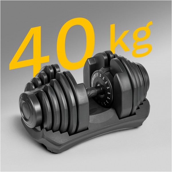Hantel żeliwny regulowany automat 40 kg REBEL ACTIVE