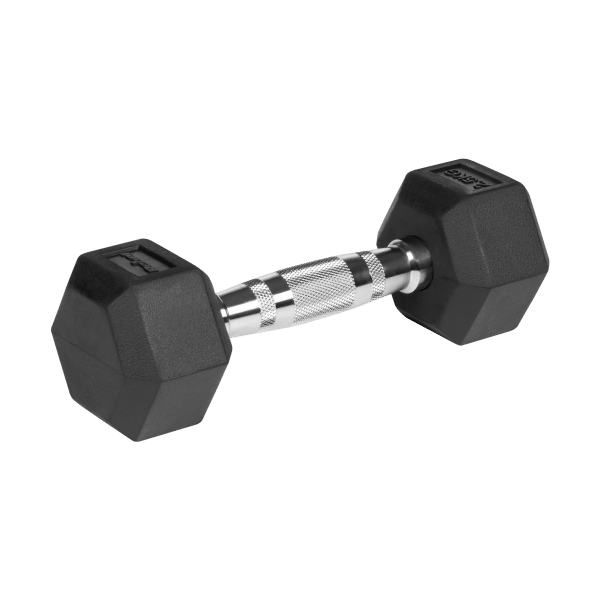 Hantle żeliwne gumowane HEX 2x2.5 kg REBEL ACTIVE