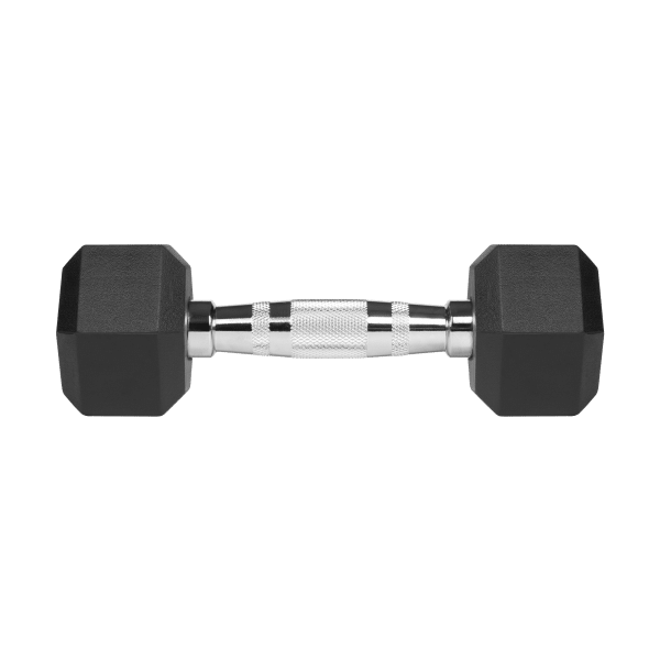 Hantle żeliwne gumowane HEX 2x2.5 kg REBEL ACTIVE