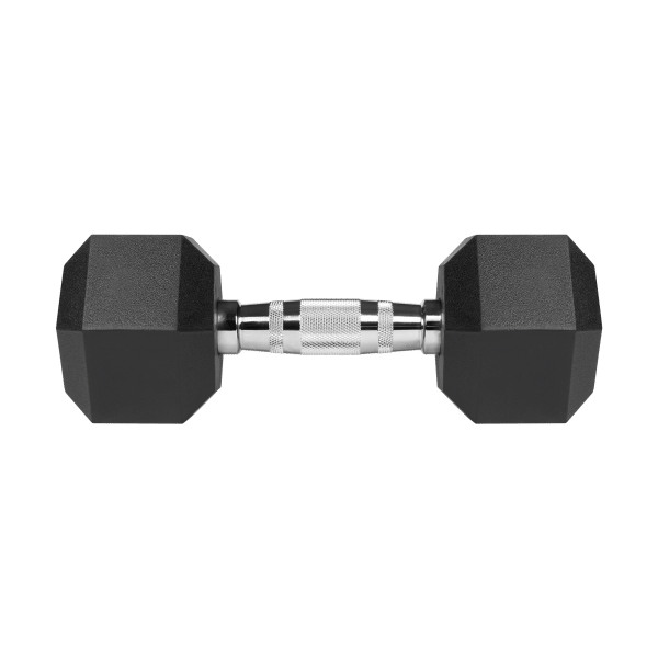 Hantle żeliwne gumowane HEX 2x7.5 kg REBEL ACTIVE