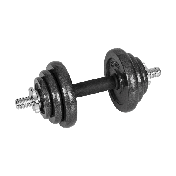 Hantle żeliwne regulowane w walizce z gryfem, zestaw 20kg REBEL ACTIVE
