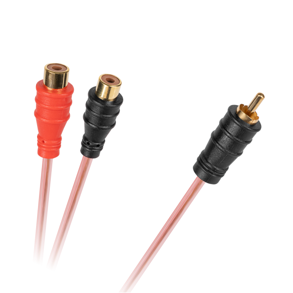 Kabel 1 x RCA wtyk - 2 gniazda RCA 0.2m