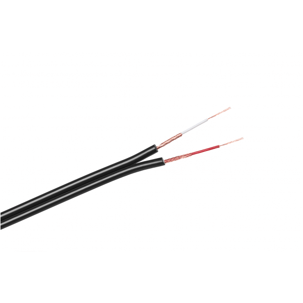 Kabel 2 x RCA-4mm czarny