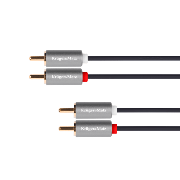 Kabel 2RCA-2RCA 1.8m Kruger&Matz Basic