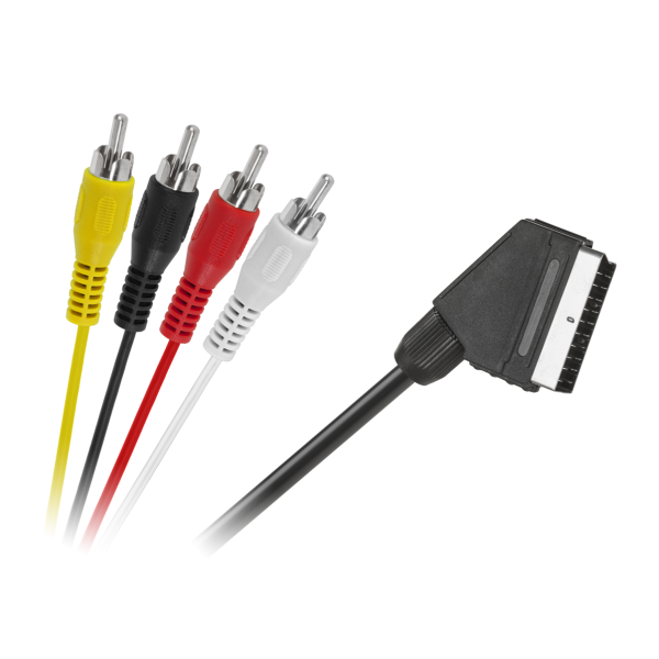 Kabel EURO - 4 x RCA 1,2m