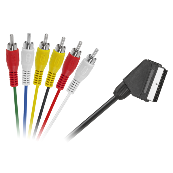 Kabel EURO - 6 x RCA 1,2m