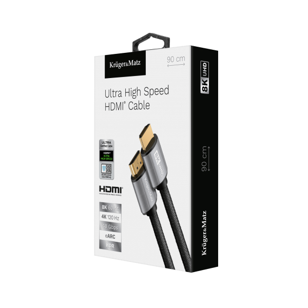 Kabel HDMI-HDMI 2.1 8K 0,9 m Kruger&Matz