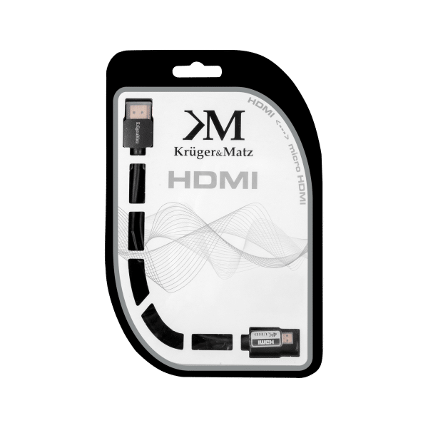 Kabel HDMI - micro HDMI wtyk-wtyk (A-D) 1.8m Kruger&Matz