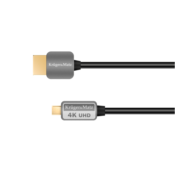 Kabel HDMI - micro HDMI wtyk-wtyk (A-D) 1.8m Kruger&Matz