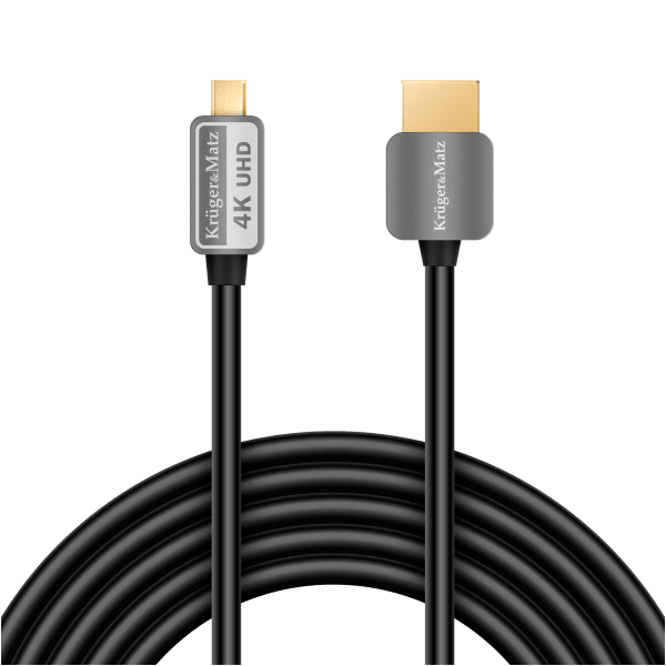 Kabel HDMI - micro HDMI wtyk-wtyk (A-D) 1.8m Kruger&Matz