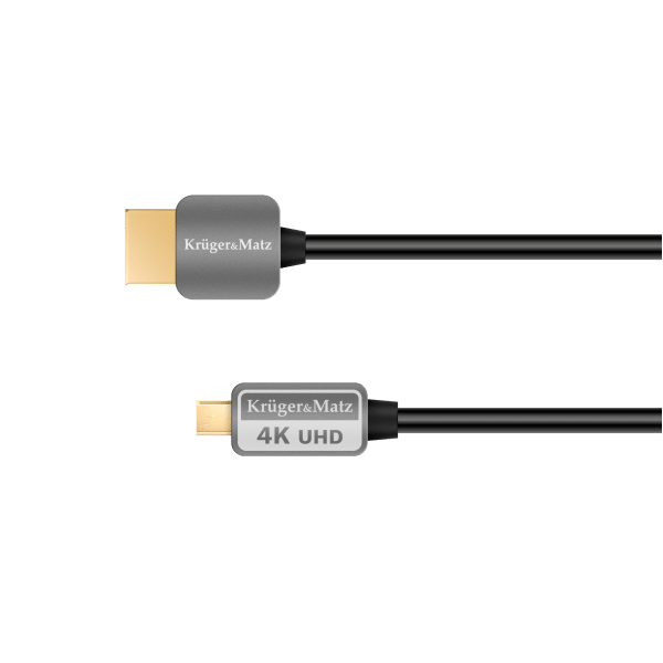 Kabel HDMI - micro HDMI wtyk-wtyk (A-D) 3.0m Kruger&Matz