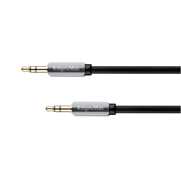 Kabel stereo jack 3.5 wtyk - wtyk 1.5m Kruger&Matz kabel sprężynka