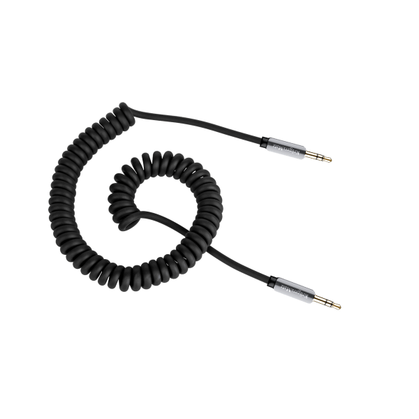 Kabel stereo jack 3.5 wtyk - wtyk 1.5m Kruger&Matz kabel sprężynka