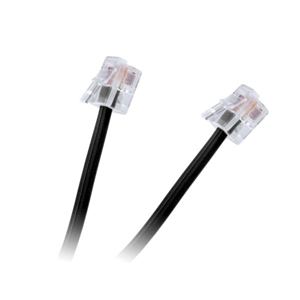 Kabel telefon.abonencki 20m czarny
