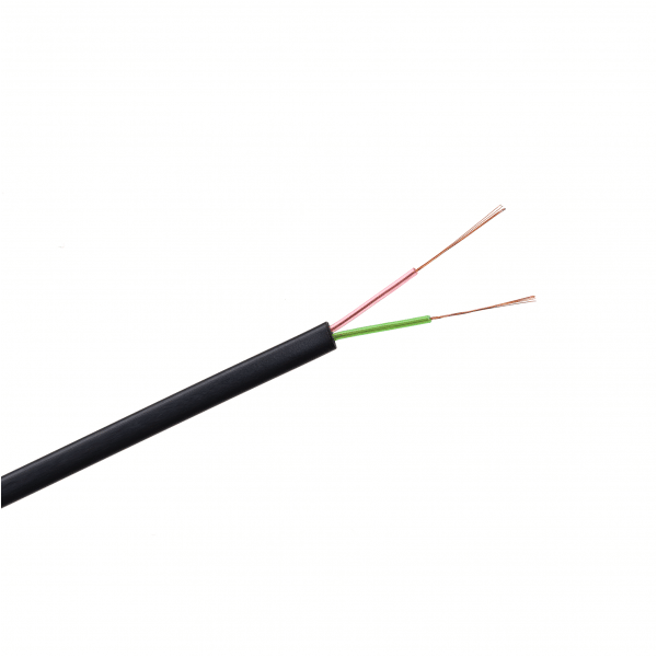 Kabel telefoniczny 2C czarny 100m LXK510