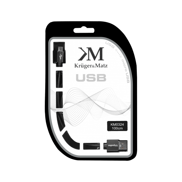 Kabel USB - micro USB wtyk-wtyk 1.0m Kruger&Matz