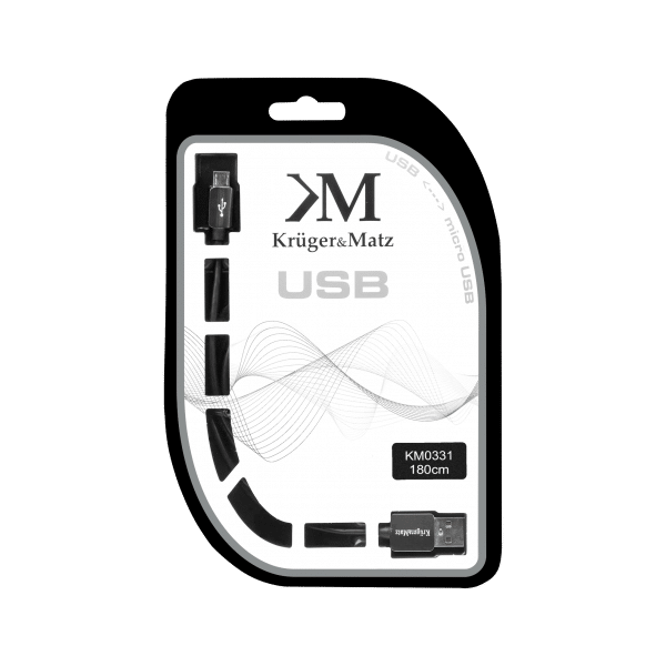 Kabel USB - micro USB wtyk-wtyk 1.8m Kruger&Matz