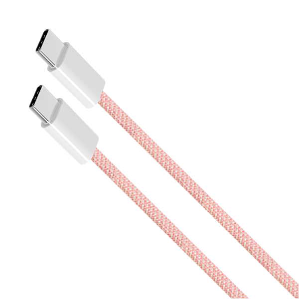 Kabel USB typu C - USB typu C 60 W 1,5 m różowy Kruger&Matz Basic