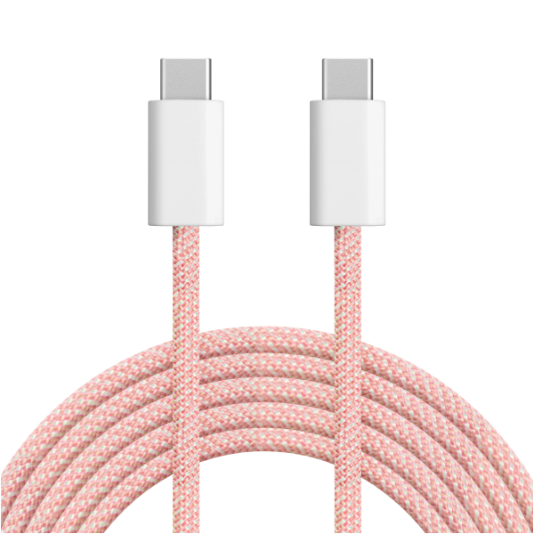 Kabel USB typu C - USB typu C 60 W 1 m różowy Kruger&Matz Basic