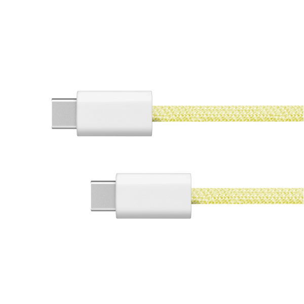 Kabel USB typu C - USB typu C 60 W 1 m żółty Kruger&Matz Basic