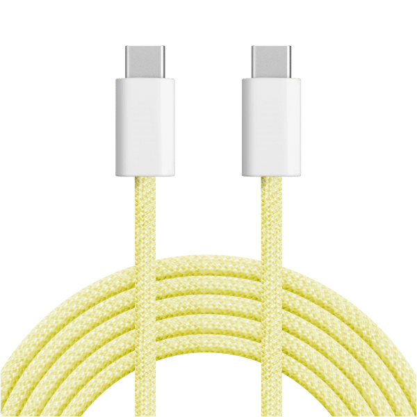 Kabel USB typu C - USB typu C 60 W 1 m żółty Kruger&Matz Basic