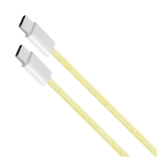 Kabel USB typu C - USB typu C 60 W 1 m żółty Kruger&Matz Basic
