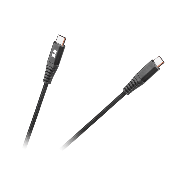 Kabel USB typu C - USB typu C REBEL 100 cm czarny