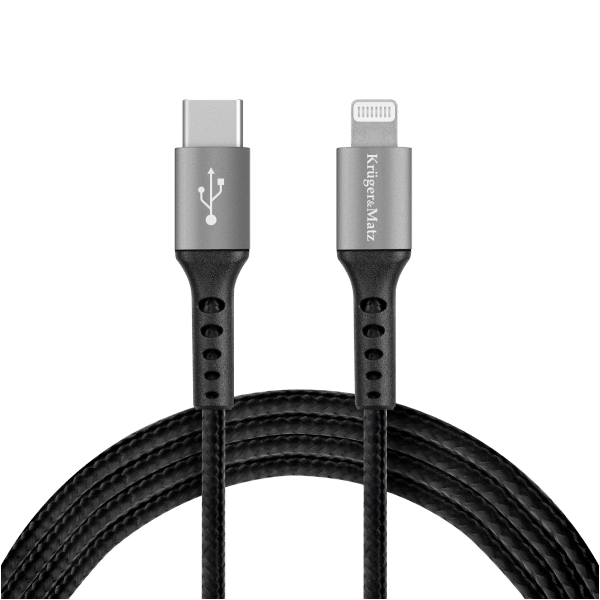 Kabel USB typu C - wtyk Lightning C94 MFi 1 m Kruger&Matz