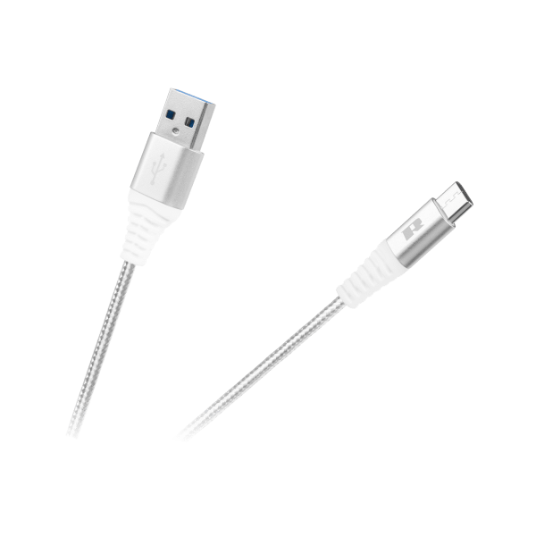 Kabel USB - USB typu C REBEL 100 cm biały