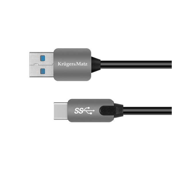 Kabel USB wtyk 3.0 - wtyk typu C 5 Gbps 0,5m Kruger&Matz