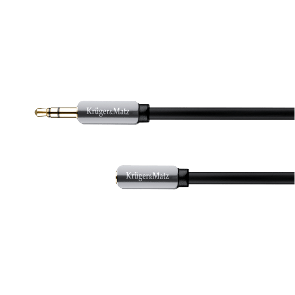 Kabel wtyk - gniazdo proste jack 3.5 stereo 1.0m Kruger&Matz