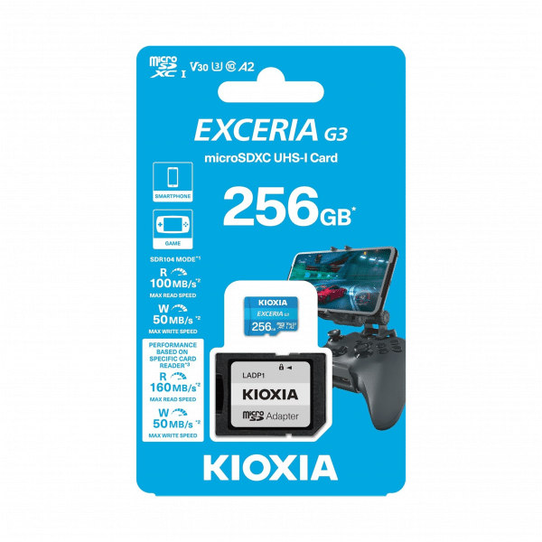Karta pamięci microSD 256 GB UHS-I U1 Kioxia z adapterem