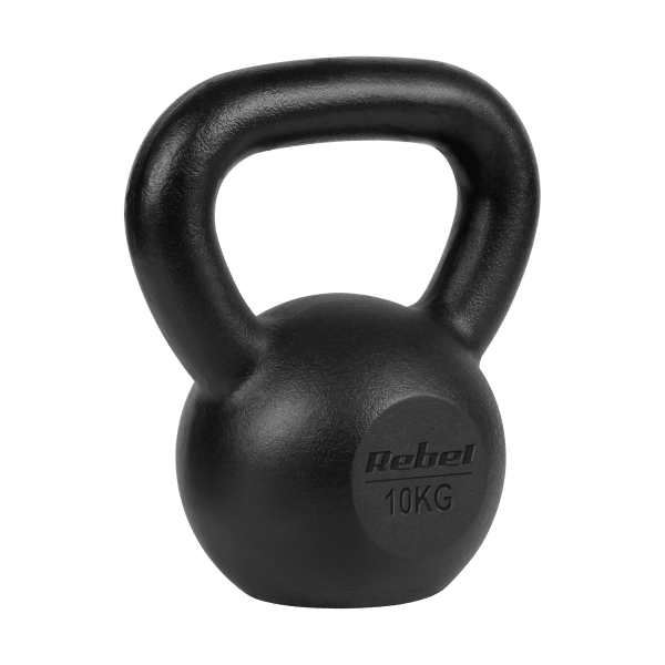 Kettlebell żeliwny 10kg, REBEL ACTIVE