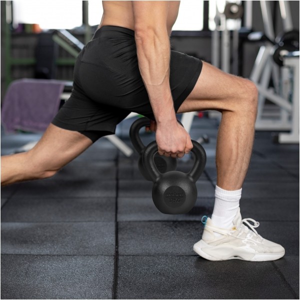Kettlebell żeliwny 20kg, REBEL ACTIVE