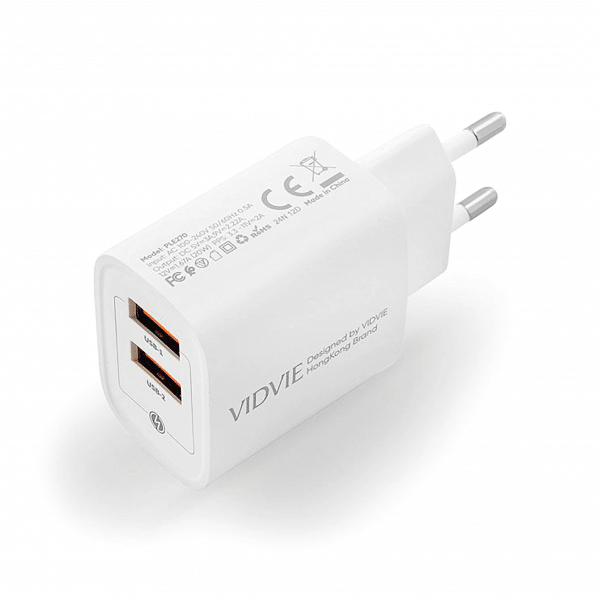 Ładowarka sieciowa 2xUSB 2400 mA