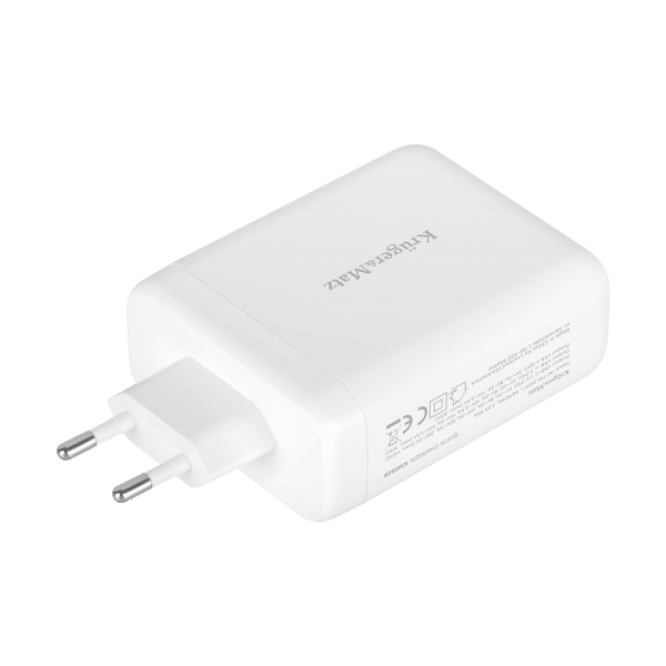 Ładowarka sieciowa Kruger&Matz 140 W GaN z funkcją Quick Charge i Power Delivery