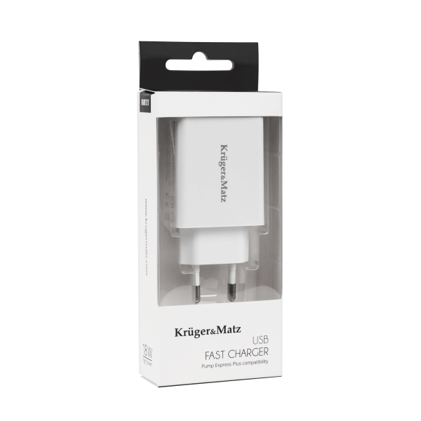 Ładowarka sieciowa Kruger&Matz USB z funkcją Pump Express 2.0